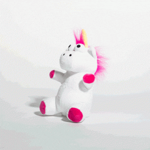 enhörning gosedjur - talk back unicorn