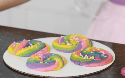 Unicorn poop cookies