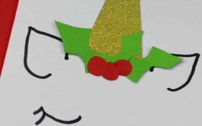 DIY julkort pyssel: Magiskt enkla och vackra enhörningsjulkort