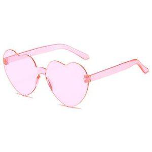 Hjärta Solglasögon För Män Och Kvinnor Hjärta, Rosa