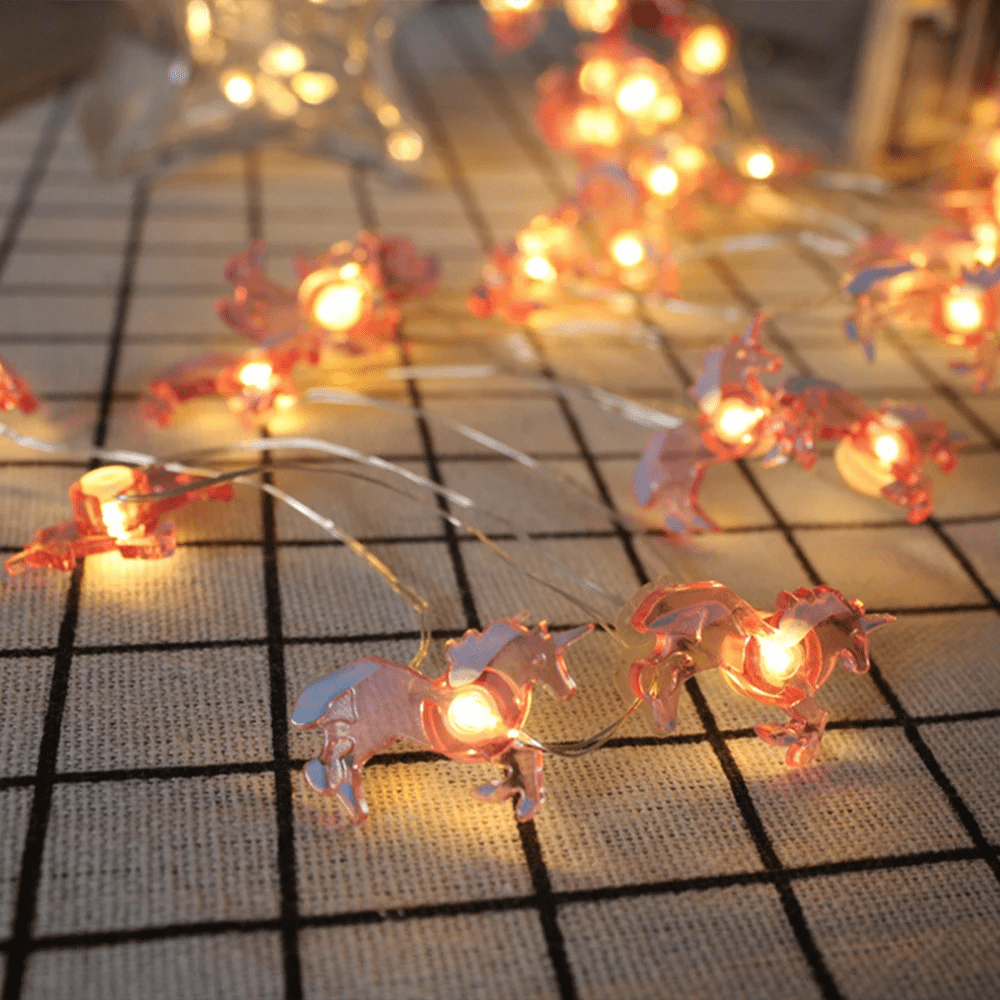 mini led  ljusslingor enhörningar