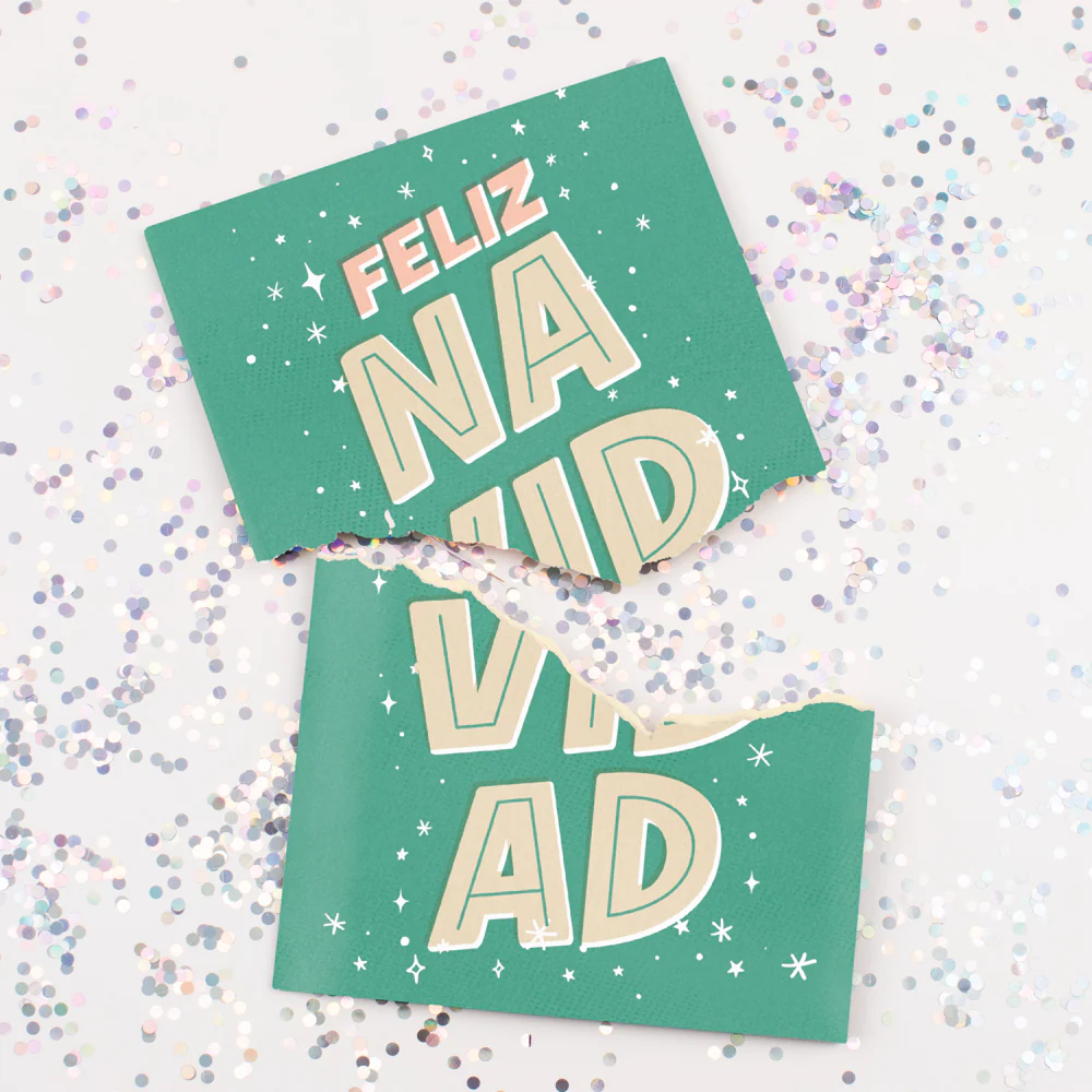 Evighetskort Aldrig Avslutande Feliz Navidad Julkort - Bild 2