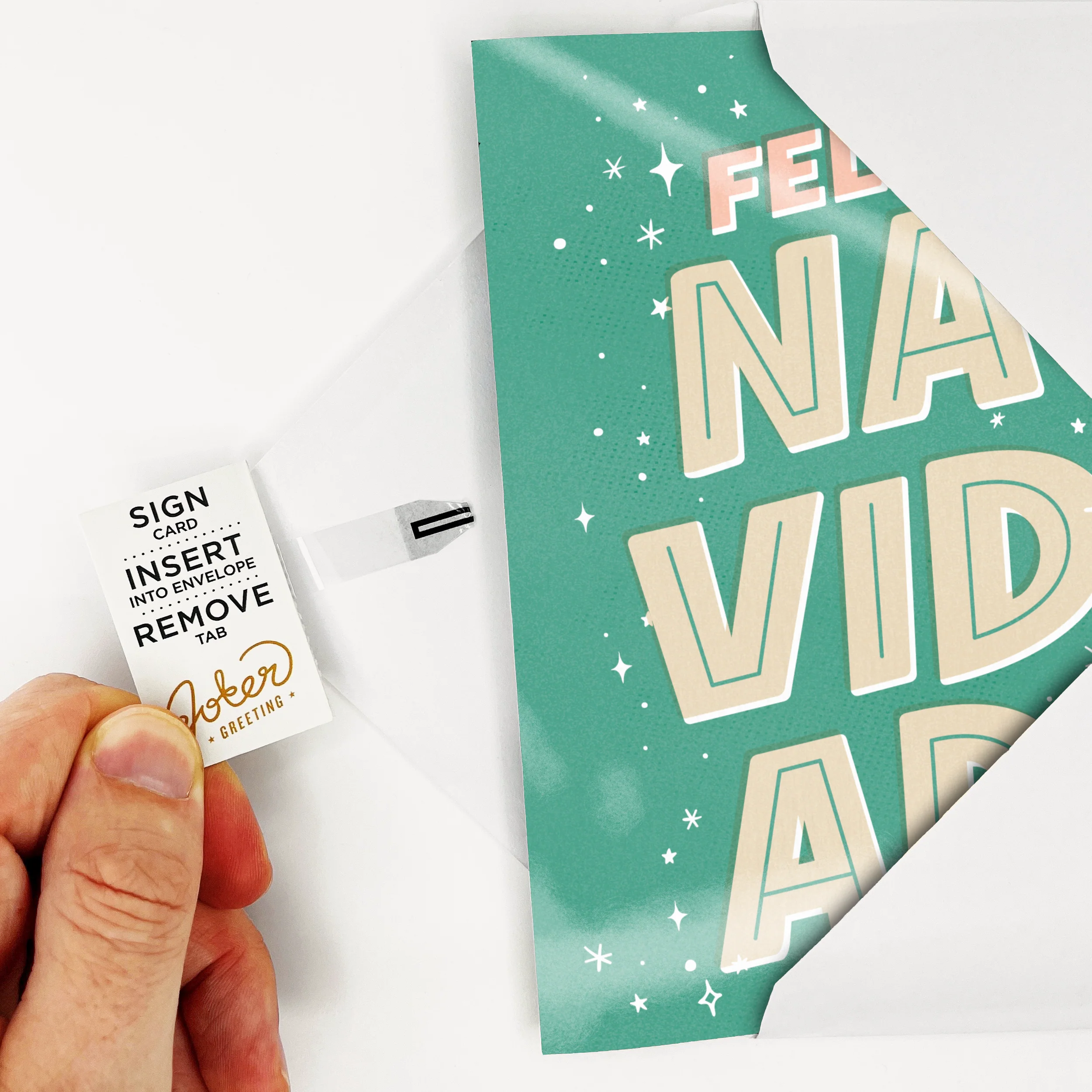 Evighetskort Aldrig Avslutande Feliz Navidad Julkort - Bild 4