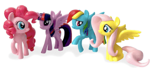My Little Pony figurer med 5 ponys
