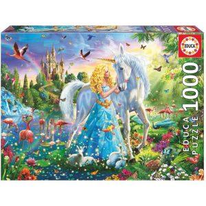 EDUCA The princess and the Unicorn pussel 1000 Bitar